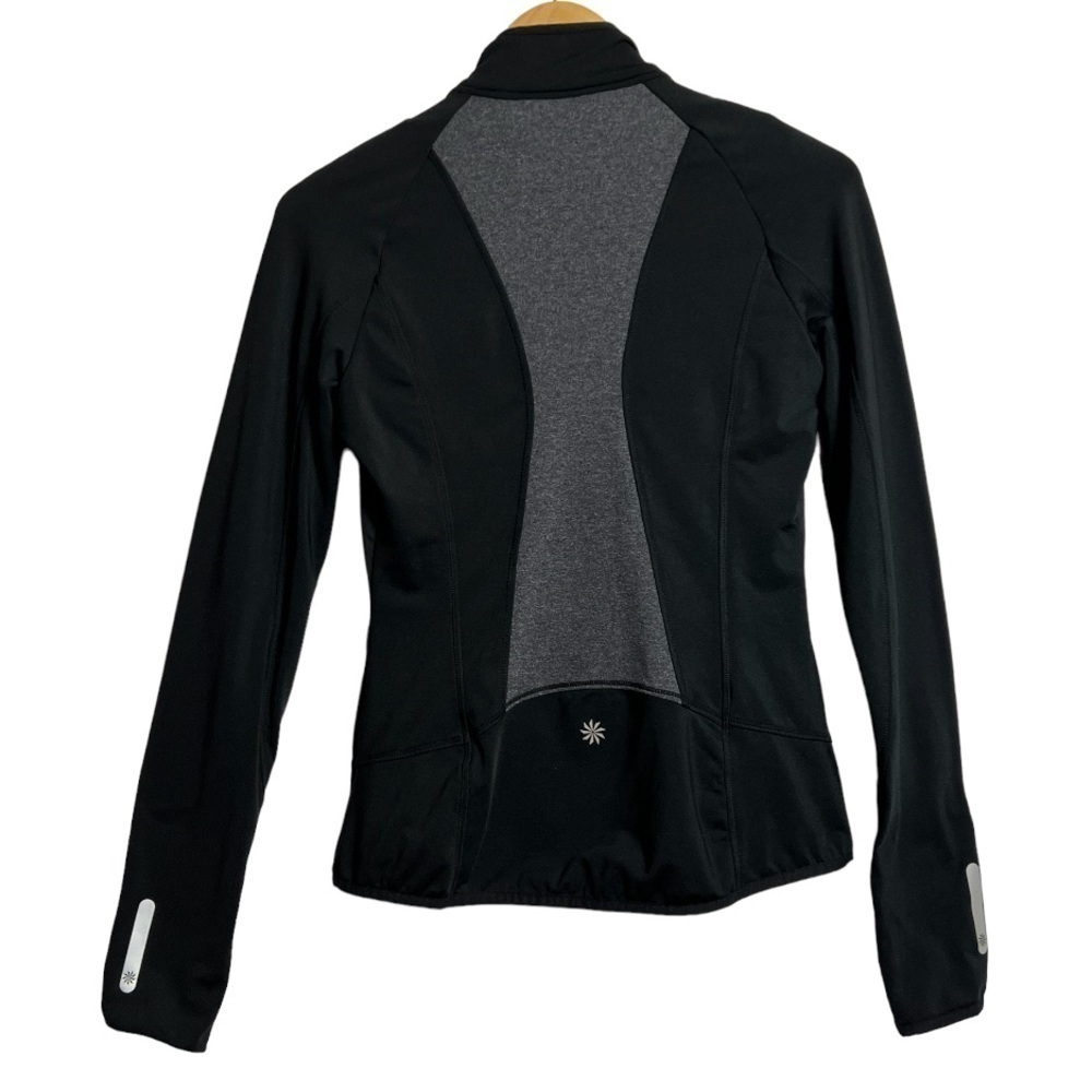 Athleta Prevail Ruffle Reflective Jacket Black XSmall - Picture 4 of 9